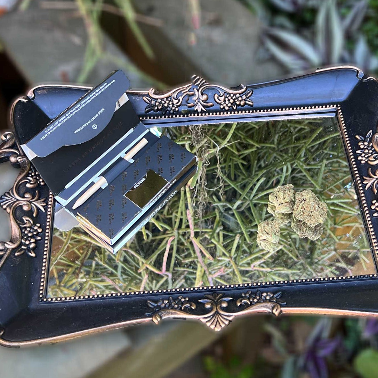 VERSAILLES MIRRORED ROLLING TRAY – Papers + Ink