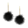 MARABOU BOO POM POM EARRINGS