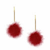 MARABOU BOO POM POM EARRINGS