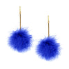 MARABOU BOO POM POM EARRINGS
