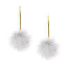 MARABOU BOO POM POM EARRINGS