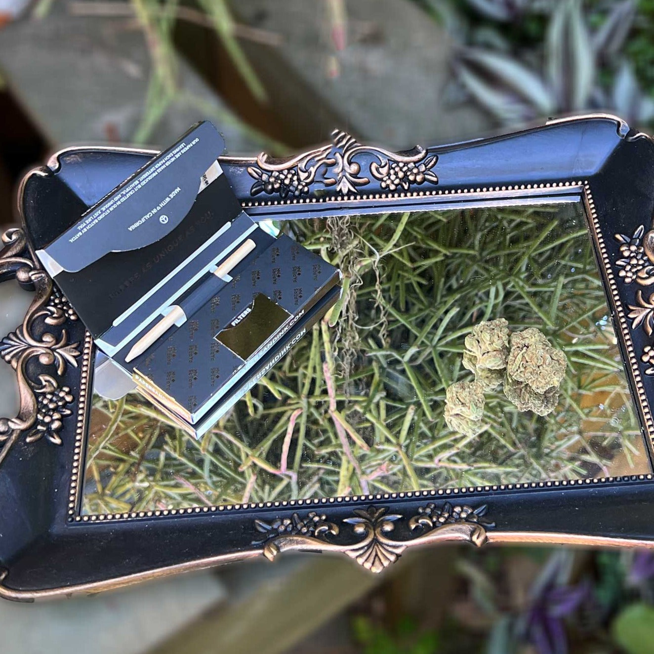 Versailles Mirrored Rolling Tray